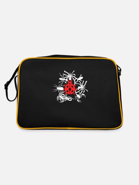 ladybug - Retro Bag - black/gold - Back