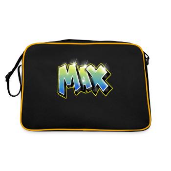 Graffiti Max - Retro Bag - black/gold - Back