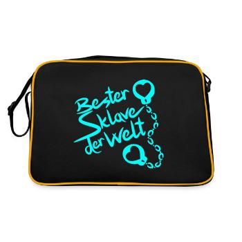 Meilleur esclave du monde dit sexualité érotique - Sac Retro - noir/or - Dos