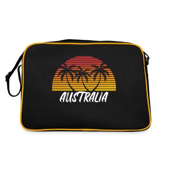 Australie - Sac Retro - noir/or - Dos