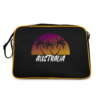 Australie - Sac Retro - noir/or - Dos