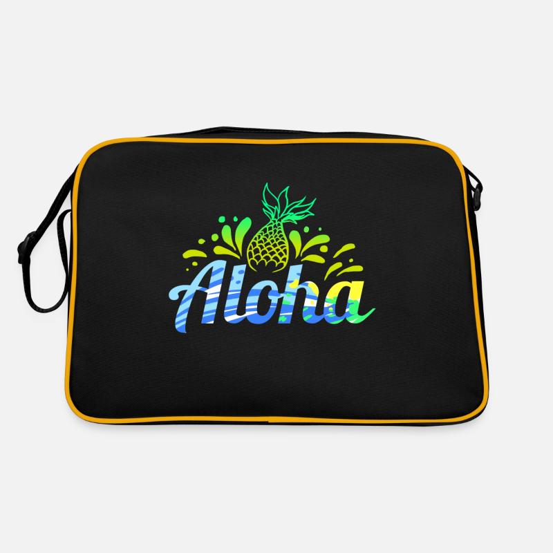 Hawaii Aloha Beach Pineapple Gift for Summer Retro Bag
