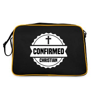 Catholic Confirmation Confirmed Christian Ki - Retro Bag - black/gold - Back