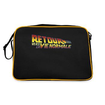 Retour vers la vie normale - Sac Retro - noir/or - Dos