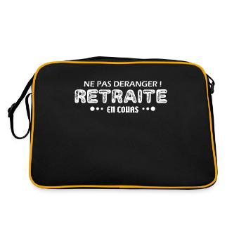 Ne Pas déranger ! Retraite en Cours - Sac Retro - noir/or - Dos