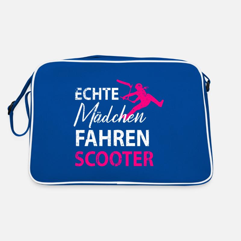 Stuntscooter Scooter Tretroller Damen Mädchen Retro Tasche