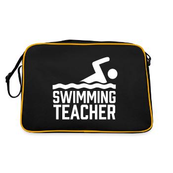Moniteur de natation Entraîneur de natation Cours de natation Natation - Sac Retro - noir/or - Dos