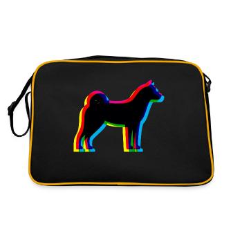CMJN Akita - Sac Retro - noir/or - Dos