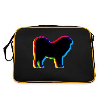 CMYK Tibetan Dog / Do Khyi / Mastiff - Retro Bag - black/gold - Back
