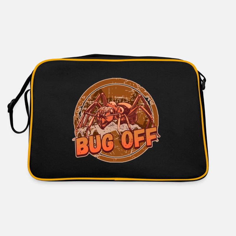 Bug Off Pest Control Exterminator Design for a Retro Bag