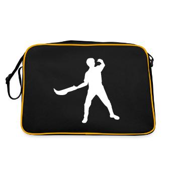 Jai Alai Femmes Pelote Basque Pelote Hommes - Sac Retro - noir/or - Dos