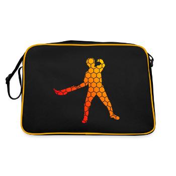 Pelota vasca Basque Pelote Femmes Hommes Pelote - Sac Retro - noir/or - Dos