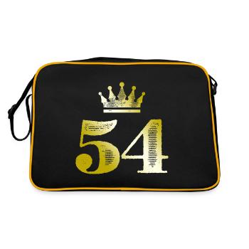 54 Chiffre Couronne Or - Sac Retro - noir/or - Dos