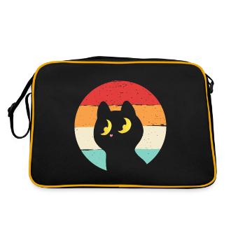 Chat Rétro - Sac Retro - noir/or - Dos