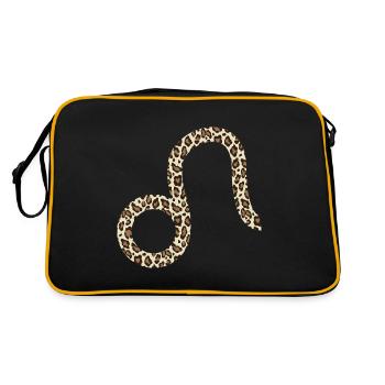 Signe du zodiaque Lion - Sac Retro - noir/or - Dos