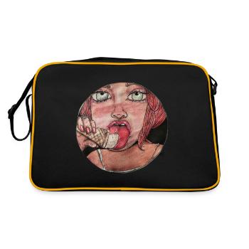 Fille de crème glacée - Sac Retro - noir/or - Dos