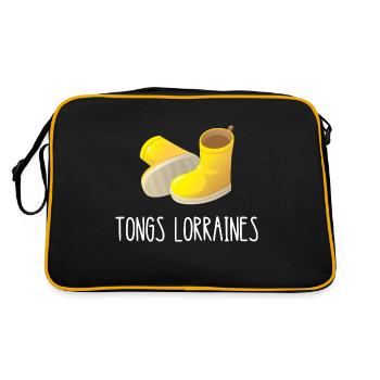 tongs lorraines - Sac Retro - noir/or - Dos