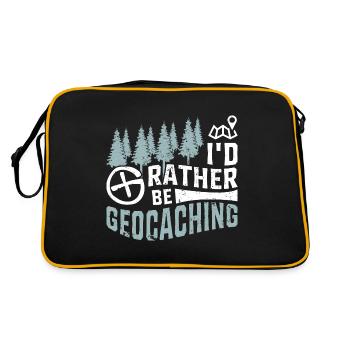 Je préfère géocacher Geocaching - Sac Retro - noir/or - Dos