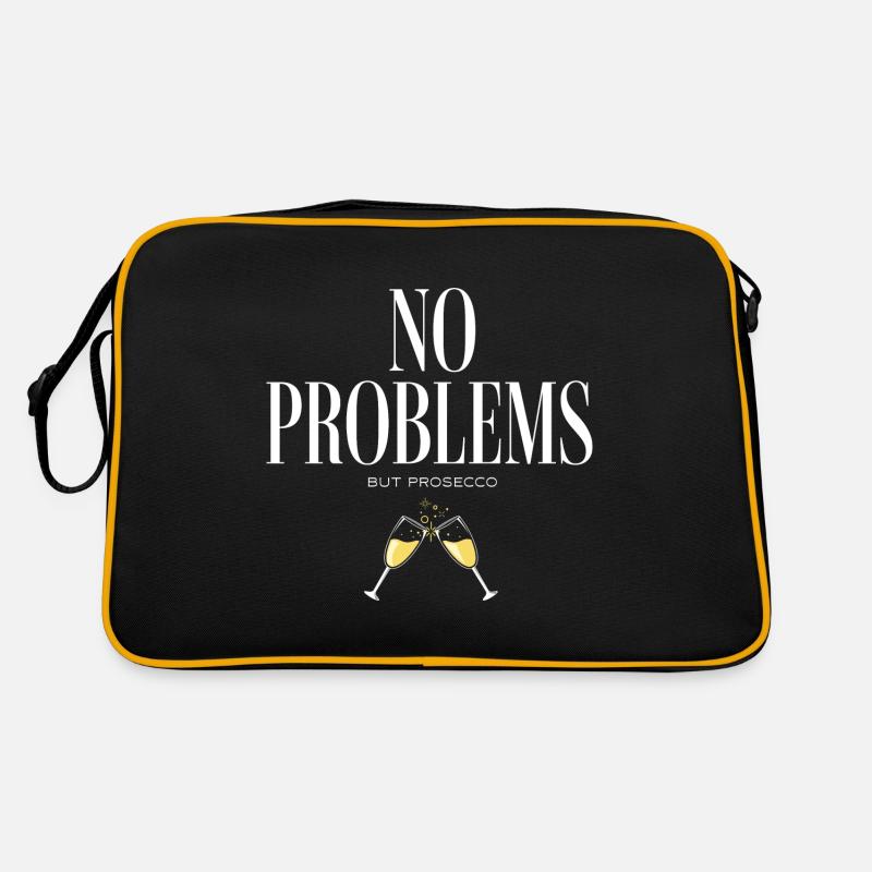 and Prosecco - No Problems But Prosecco Retro Bag