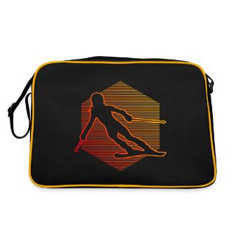 Skieurs acrobatiques Femmes Ski acrobatique - Sac Retro - noir/or - Dos