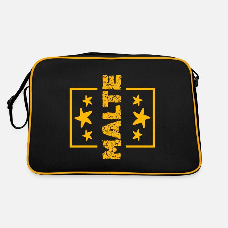 First name Malte Retro Bag