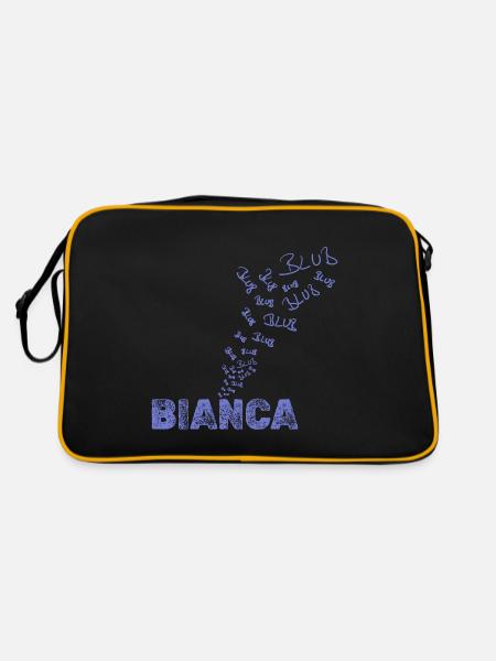 Segeln Bianca - Retro Tasche - Schwarz/Gold - Hinten