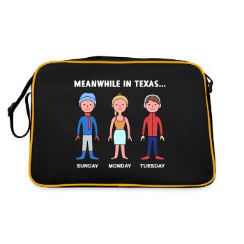 Texas Weather Change Design pour les fiers Texans - Sac Retro - noir/or - Dos