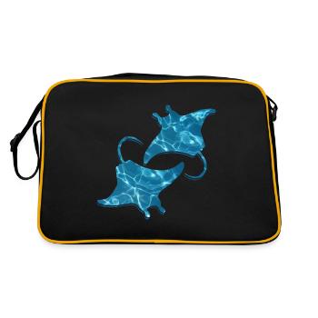 Mignon Manta Ray Manta Ray Lover - Sac Retro - noir/or - Dos