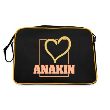 Cœur Anakin - Sac Retro - noir/or - Dos