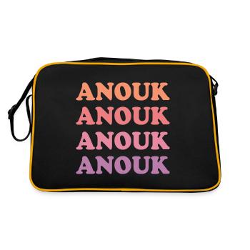 Anouk as a name - Retro Bag - black/gold - Back
