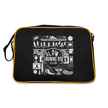 Slow Runners Club 8 - Retro Bag - black/gold - Back