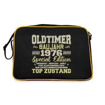 Vintage 1976 Born Retro Birthday Vintage - Retro Bag - black/gold - Back
