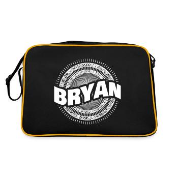 Cadeau pour Bryan - Sac Retro - noir/or - Dos