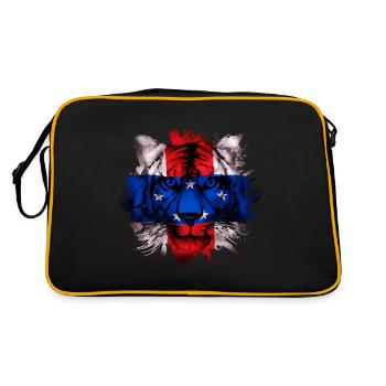 Niederländische Antillen - Retro Tasche - Schwarz/Gold - Hinten