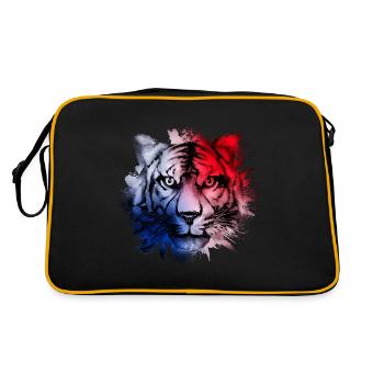 Panama - Retro Tasche - Schwarz/Gold - Hinten
