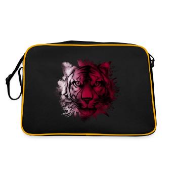 Katar - Retro Tasche - Schwarz/Gold - Hinten