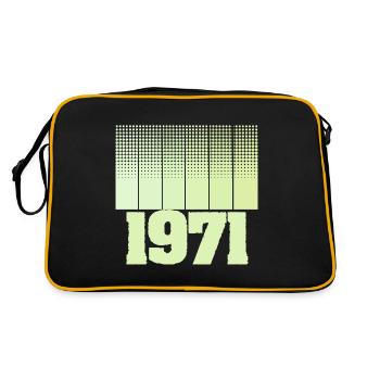 Spielfeld 1971 - Retro Tasche - Schwarz/Gold - Hinten