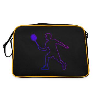 Badminton Hommes Joueurs de badminton Squash Femmes - Sac Retro - noir/or - Dos