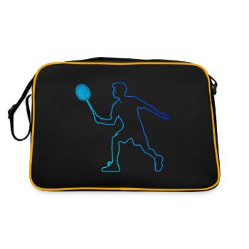 Badminton Badminton Squash Men's Badminton Player - Retro Bag - black/gold - Back