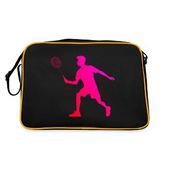 Badminton Joueurs de badminton hommes Squash Badminton - Sac Retro - noir/or - Dos