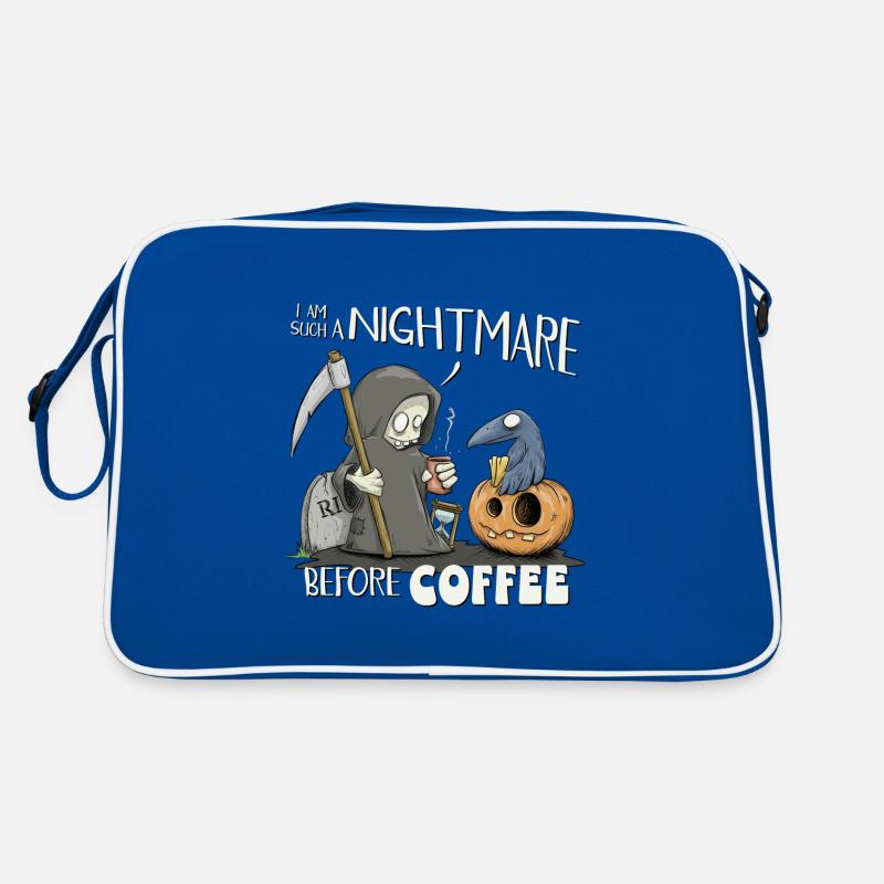 Nightmare Before Coffee! Kleiner Kaffee Tod Retro Tasche