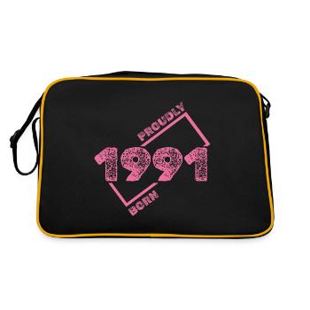 Né en 1991 - Sac Retro - noir/or - Dos