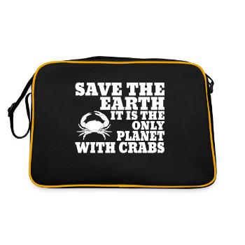 Idée de cadeau pour animaux de mer - Sac Retro - noir/or - Dos