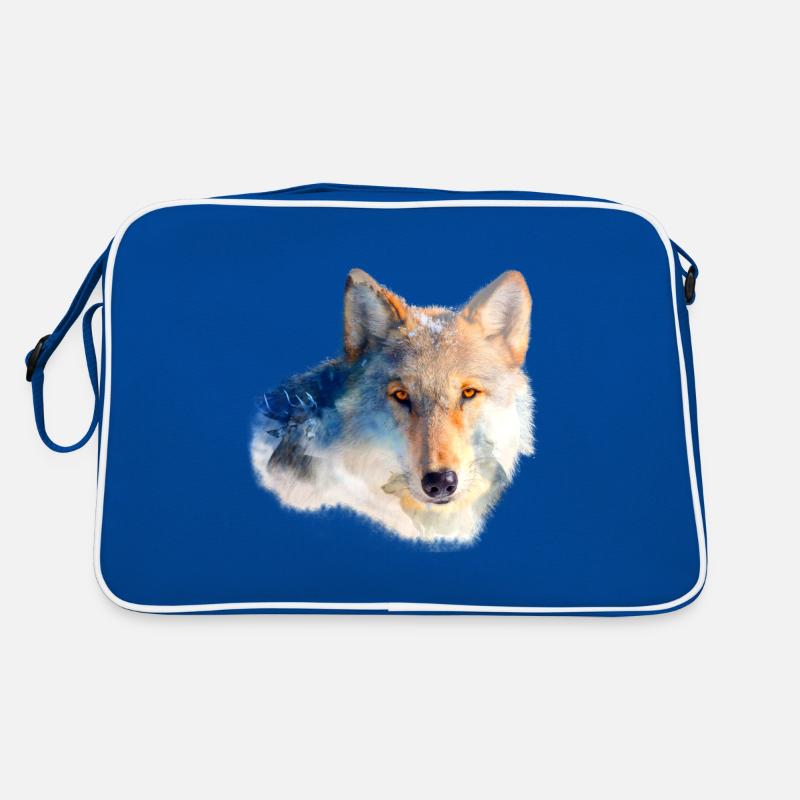 Wolf wolves climate environment forest gift Retro Bag