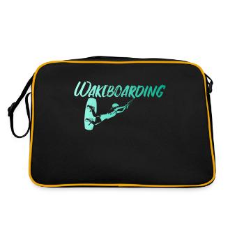 Wakeboarding - Retro Tasche - Schwarz/Gold - Hinten