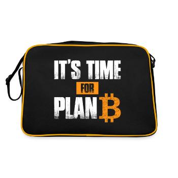 It's time for Plan B - Bitcoin Blockchain - Retro Bag - black/gold - Back
