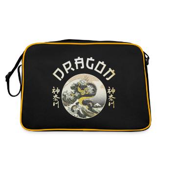 Le Dragon - Sac Retro - noir/or - Dos