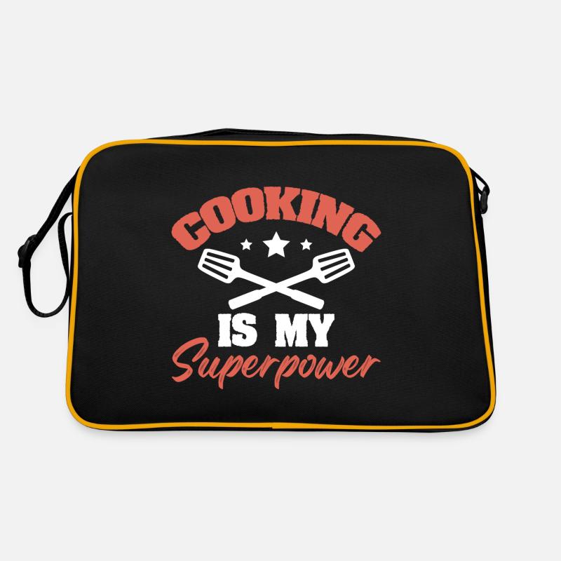 kochen superpower koch Retro Tasche