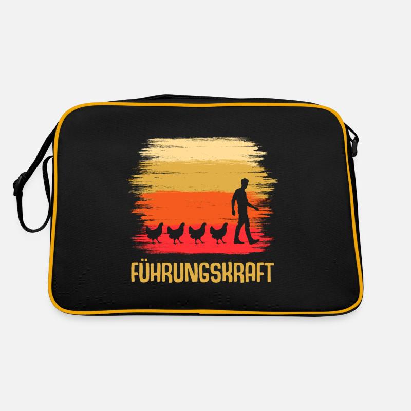 Führungskraft Hühner Hahn Retro Tasche
