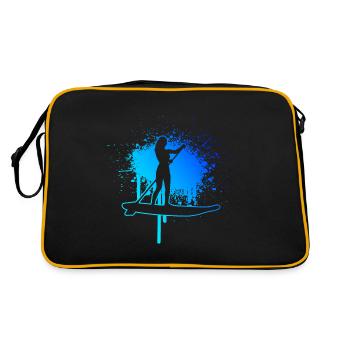 Standup Paddle Standup Paddling Stand up Paddling - Retro Bag - black/gold - Back